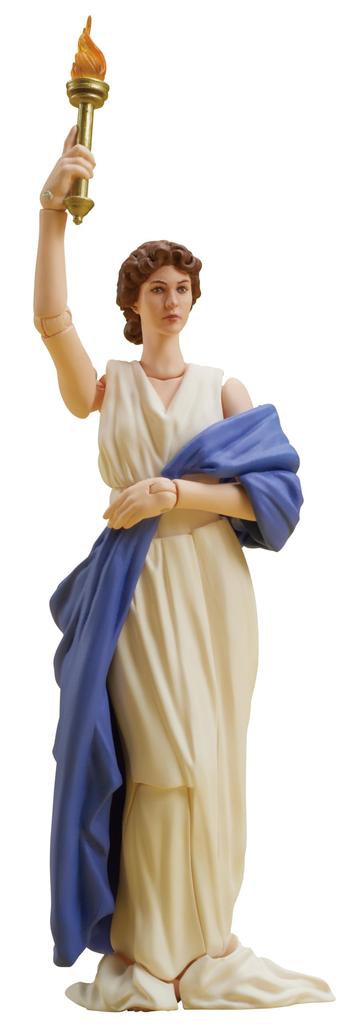 DIGACTION TORCH LADY OF COLUMBIA, approx. 80mm tall, non-scale, PVC, pre-painted, movable figure