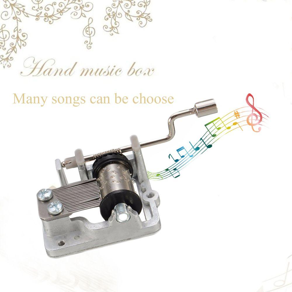 Favor Kids Craft Birthday Xmas Gift Hand Cranked Music Box Christmas Song Decor Collectibles