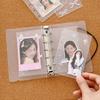 2pcsM5Loose-leaf Waterproof Inner Pages Journal Material Sticky Notes Photo Cards Storage Bag Journal Card Holder Heart Star Tra
