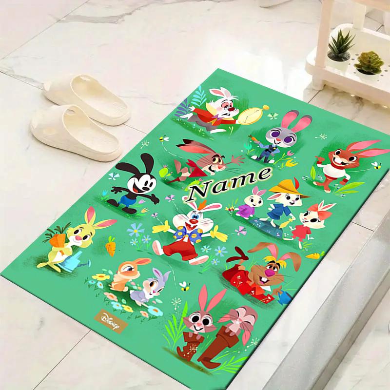 Custom 1Pc Fox Hare Adventure Rug Office Carpet Indoor Outdoor Entrance Doormat Nonslip Soft And Comfortable Living Room D916367