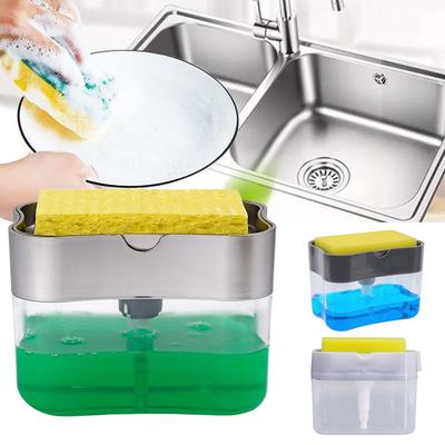 1 set cutie de detergent, capacitate mare, usor de folosit, 3 culori, dozator de detergent lichid pentru bucatarie