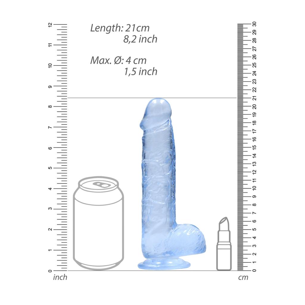RealRock - Realistic dildo with testicles 21 cm