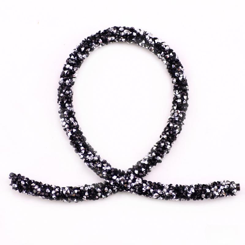 270cm Glitter Rhinestones Sequins Trimmings Soft Tube Cord Rope Strings DIY Garment Shoes Headwear Decoration Accessories