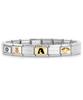 Nomination Bracelet Steel Composable Owl Black Initial Steel-Set74 (B Type)