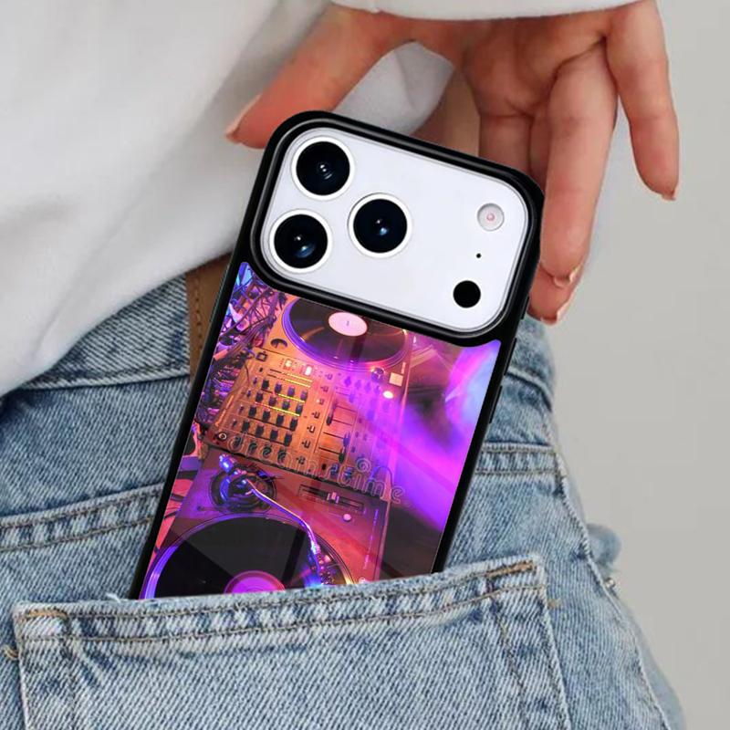 Ddj Dj Musik weiche Handyhülle für iPhone 16e 15 14 13 12 17 Pro Max Plus Air 17pro Hülle Coque