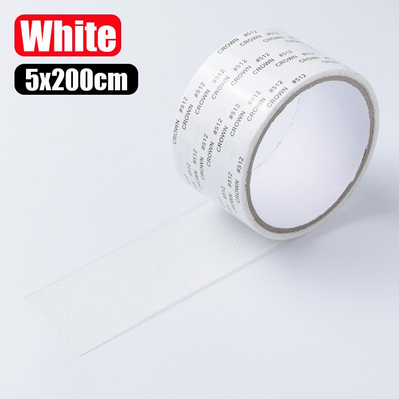

Window Screen Repair Tape Self-Adhesive Waterproof Screen Broken Holes Repair Patch Stickers Screen Door Anti-mosquito Mesh Tape 2m- (1roll) білий