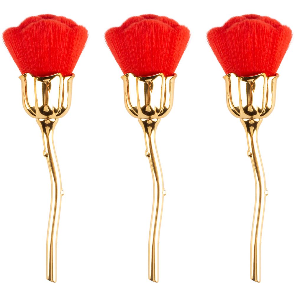 

3/5/10 шт., кисть для дизайна ногтей, мягкая чистая пыль, порошок, розовая роза, форма цветка, румяна, основа для макияжа, кисти для макияжа, косметический инструмент