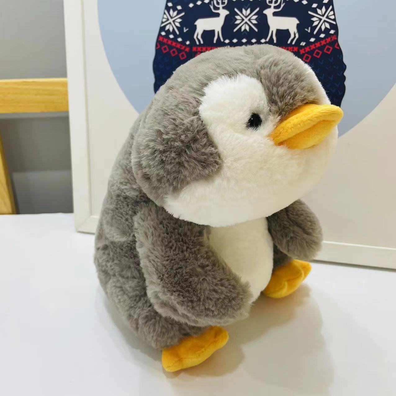 

Милые пухлые пельмешки Сиба-ину Сопровождающие животные Приседающий зеленый динозавр Пингвин Кукла Плюшевая игрушка День рождения Друг для игр Large 45cm