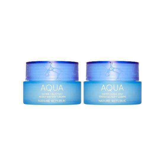 

Nature Republic Super Aqua Max Fresh Watery Cream For Oily Skin 80ml 1+1 Double Set Product Description