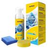 Detergente Schiumogeno Multiuso da 150 ml per Sedili Auto, Tappeti, Interni, Casa Schiuma Spray con Spugna e Asciugamano JH7