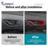 Real Soft Carbon Fiber Sticker For Hyundai Tucson NX4 2022 2023 2024 2025 2026 2027 Car Interior Door Dandle Frame Interior Trim.