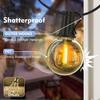 G40 LED Globe String Lights Outdoor EU Plug, IP65 Plastic Bulbs, Balcony Garland Fairy Lamps for Wedding Christmas Party Decor