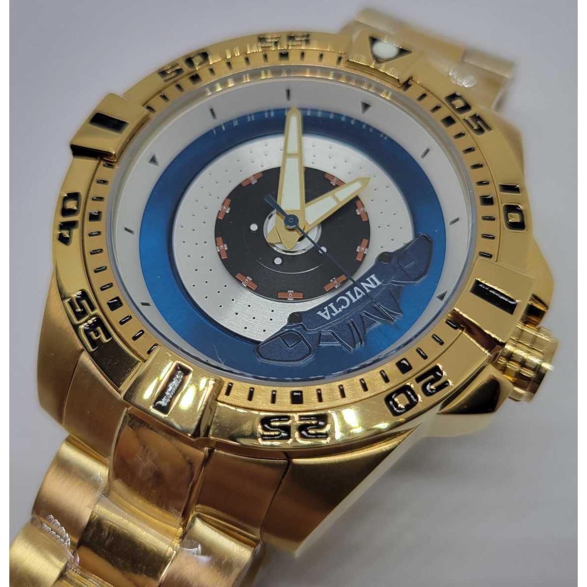Used [Invicta gimmick watch with broken brakes (lol)] Invicta 37049 51mm S1Rally Brake rotor & caliper Gold