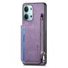 Etui z uchwytem i podstawką na karty do Xiaomi Poco C85 4G (171mm)/Redmi 15C 4G (Światowy) (171mm) Pokrowiec na telefon ze skóry + PC + TPU