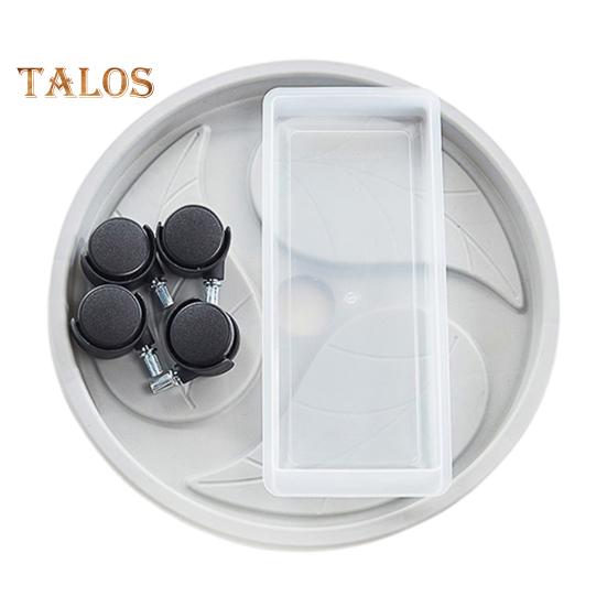 

Тележка для растений на колесах, прочный поддон для кашпо со съемным дренажным поддоном, подставка для кашпо на колесиках, тележка для комнатных и уличных растений, балкон M Round