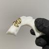 Custom 925 Silver Plated Gold Teeth Grillz Hand Out Top 2 Grillz HipHop Jewelry for Women Men