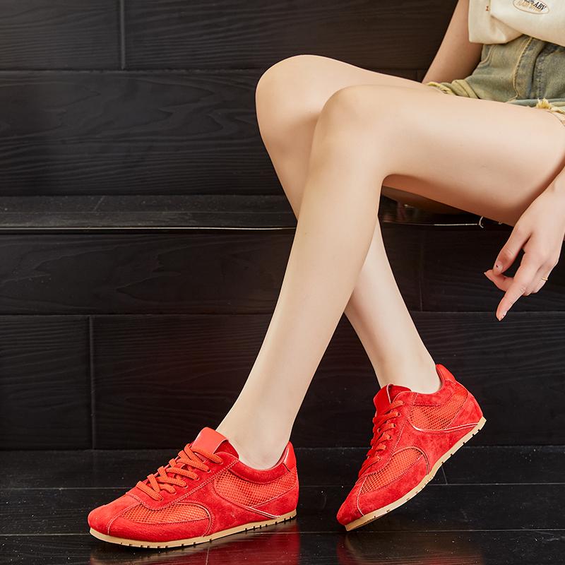 Women's Sneakers Mesh  Summer German Training Shoes for Women Large Size Flat Female Shoes