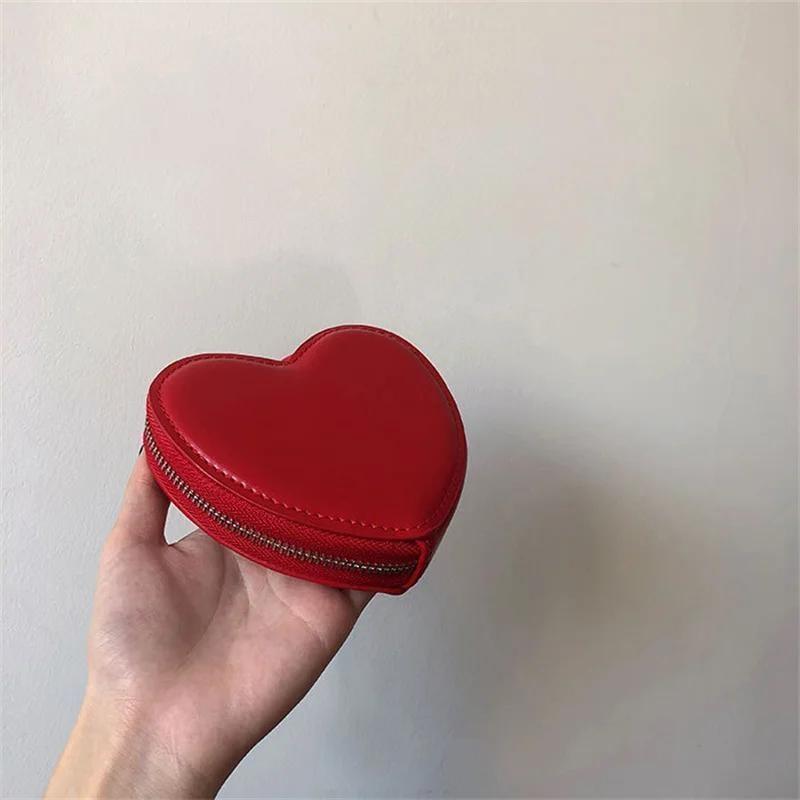 Womens Wallets for Women Purses for Girls Kawaii PU Leather Heart Bag