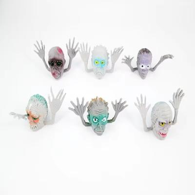 5/10Pcs Monster Finger Puppets Mini Ghost Head Zombie Story Time Kids Funny Toy Children Birthday Party Halloween Christmas Gift