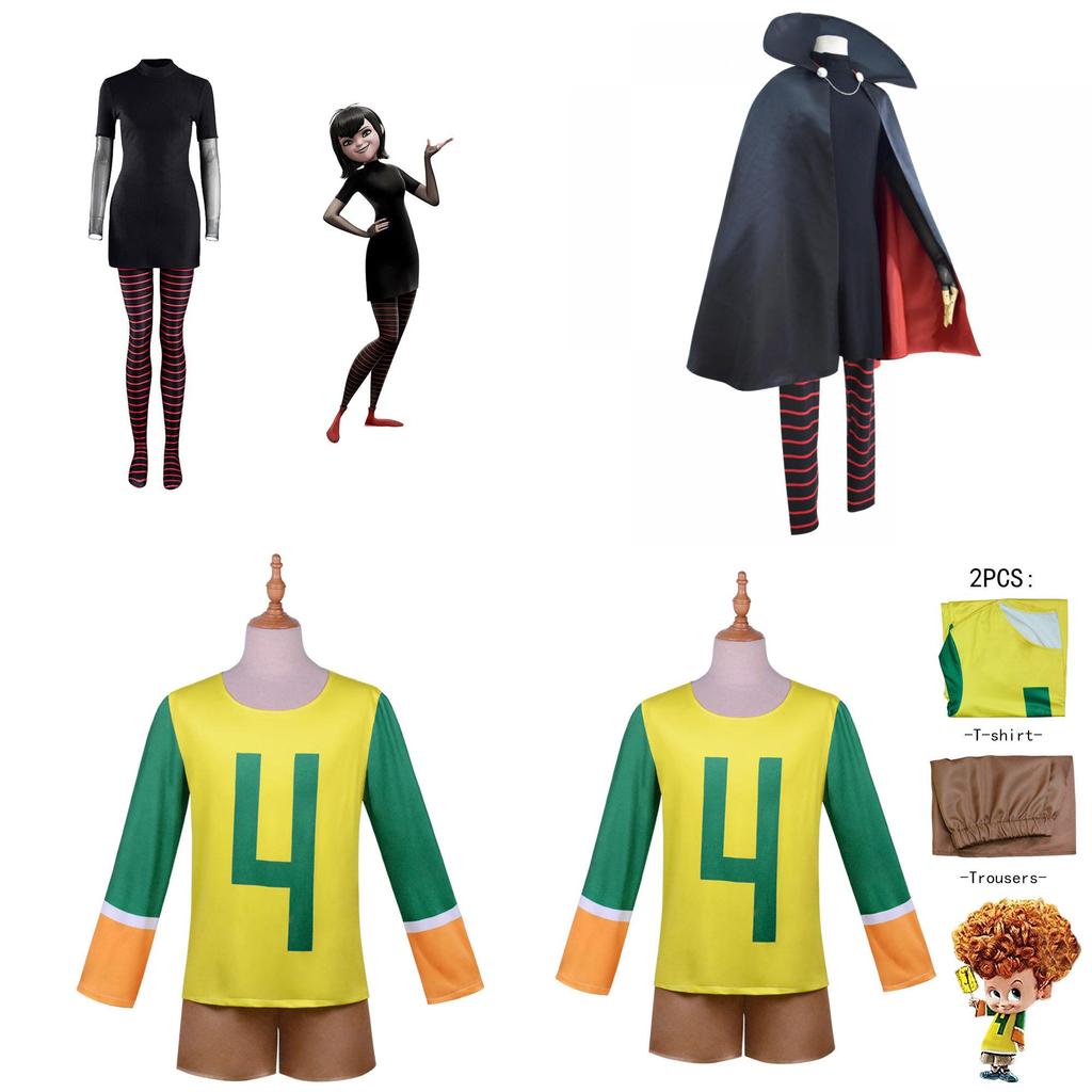 Hotel Transylvania Draculaura Mavis Jonathan Vampire Xmas Party Cosplay Costume