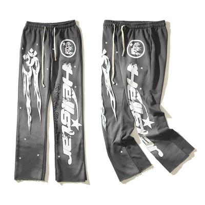 Cross-Border 23S Retro Mud Print Sweatpants – Trendy European & American High Street Terry Trousers