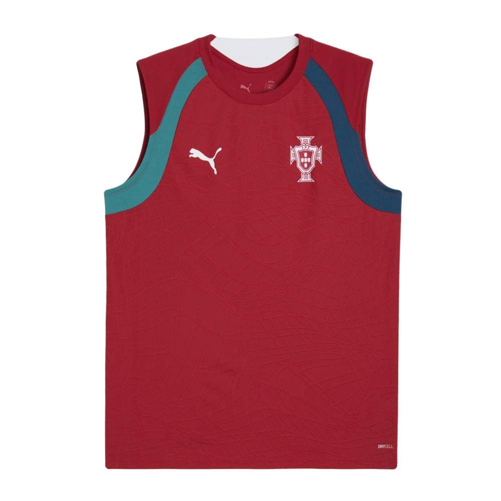 

Puma Portugal National Team Training Moisture-Wicking Fitted Patterned Sleeveless Quick-Dry Vest Men tops 784770-16 M