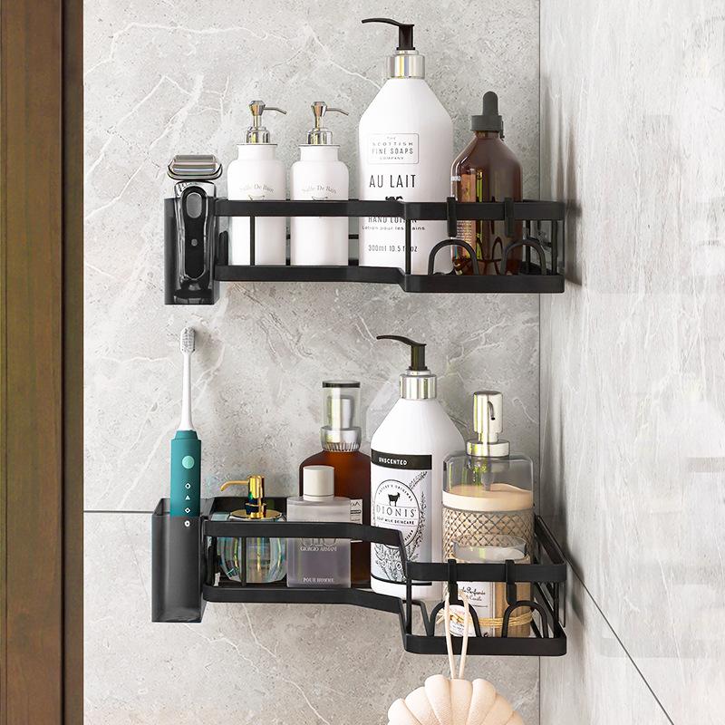 Bathroom Rack, No Punching, No Toilet Shower Gel Corner Storage Rack, Toilet Triangle Rack