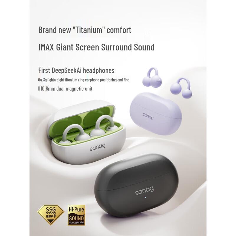 SANAG F20S Pro Ear Clip Wireless Sport Headphones