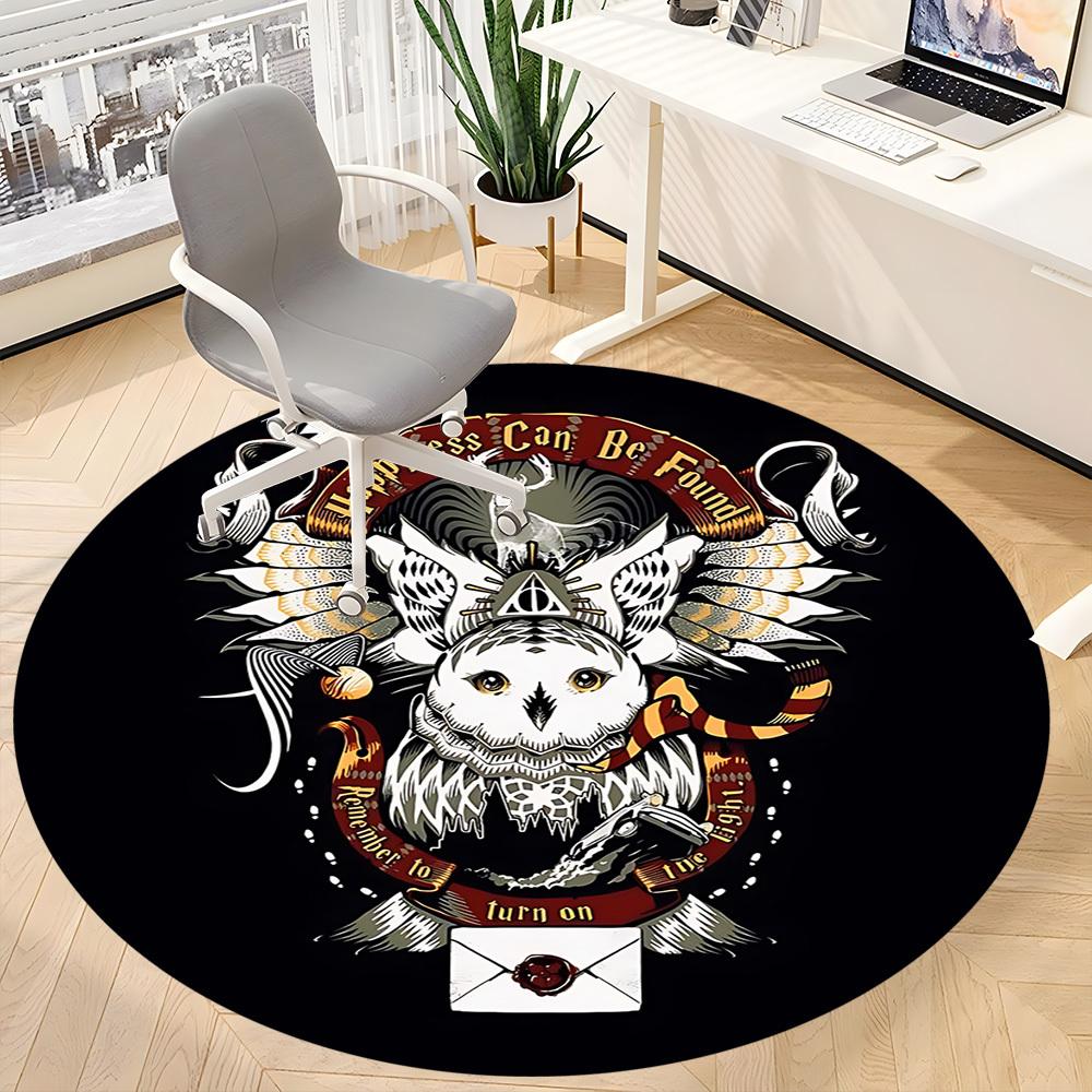 1pc Office Round Area Rug, Under Office Chairs Bedroom Living Room Home Decor a0926093