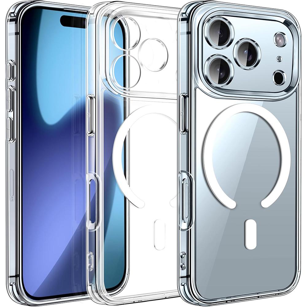 

New Magnetic Magsafe Wireless Charging Case For iPhone 17 Pro Max Hybrid Hybrid Hard Cover For 17 Air Soft Shell iPhone17 iPhone17 Pro