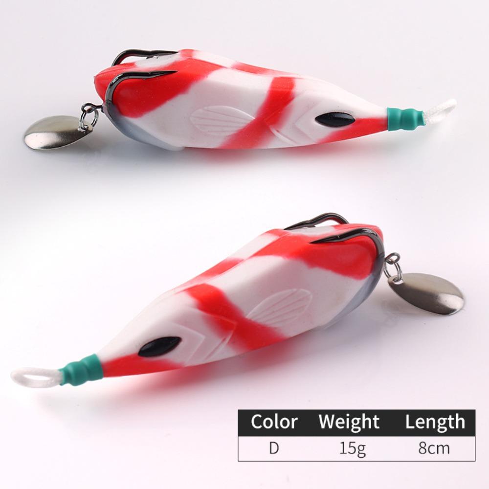 15g 8cm Frog Fishing Lure Silicone Material Artificial Fishing Lure Freshwater Fishing 4