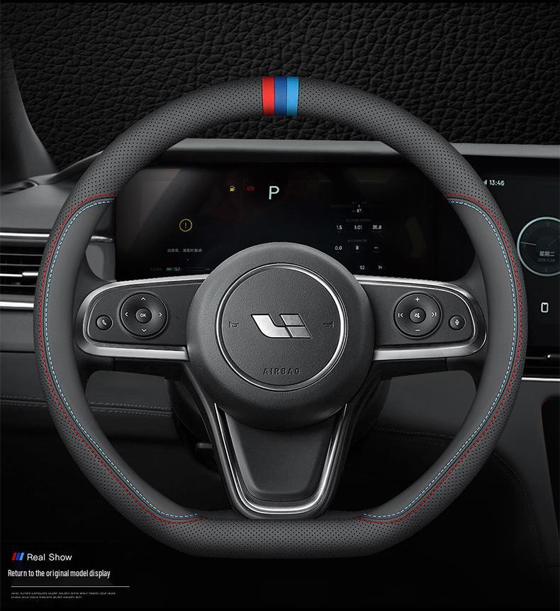 Ideal ONE All-Season Suede Steering Wheel Cover: Stitch-Free, Non-Slip, Sweat-Absorbent