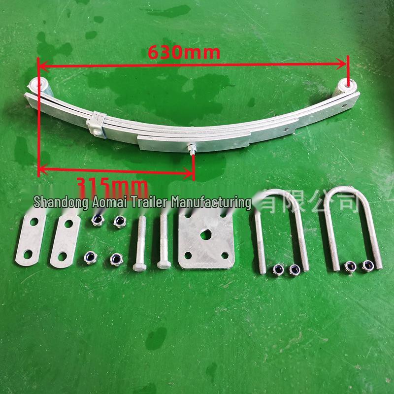Double Ear Trailer Leaf Spring Shock Absorbing Steel Plate for RV