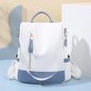 Women's Lightweight Oxford Cloth Backpack: Fashionable, Splash-Proof, Contrast Color, Large Capacity for Travel or School CLE
