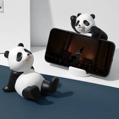 Panda Phone Bracket Cute Cartoon Panda Decoration Toy Gifts Panda Mobile Phone Holder