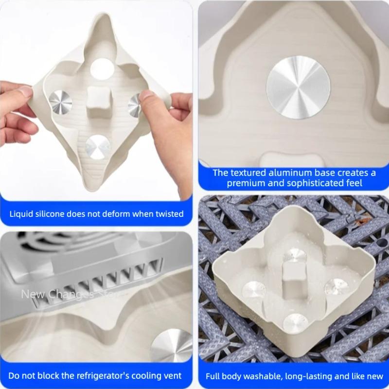 For BYD Denza B5 2025-2026 Central Control Refrigerator Beverage Fixing Grid Fit Silicone Pad Anti Slip Cup Holder Upgrade Parts