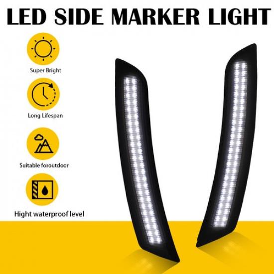 LED Side Marker Lights Front&Rear Lamp for Chevy Camaro LS LT SS ZL1 2016-22 EXV