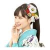 3-Piece Hair Accessory Set: Tsumami Zaiku Kanzashi for Coming-of-Age Ceremony, Furisode, Graduation, Yukata - White, Red, Yellow