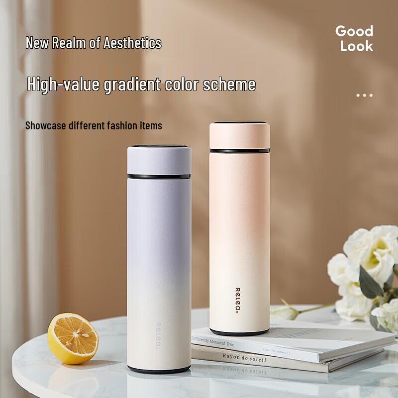 RELEA Alpha Ceramic Thermos Cup with Temperature Display