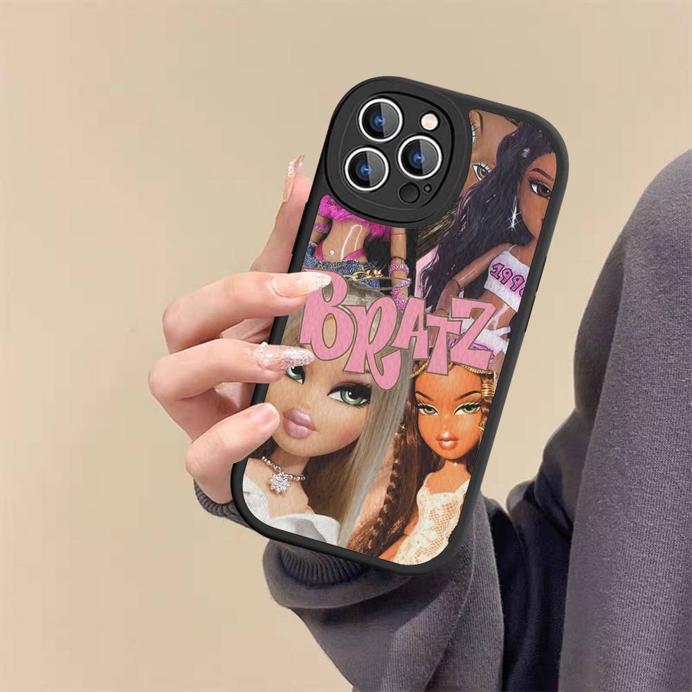 F-Fashion B-Bratz D-Doll Leather Phone Case For IPhone 16 15 14 17 Pro Max 11 12 Mini Plus Soft Shell