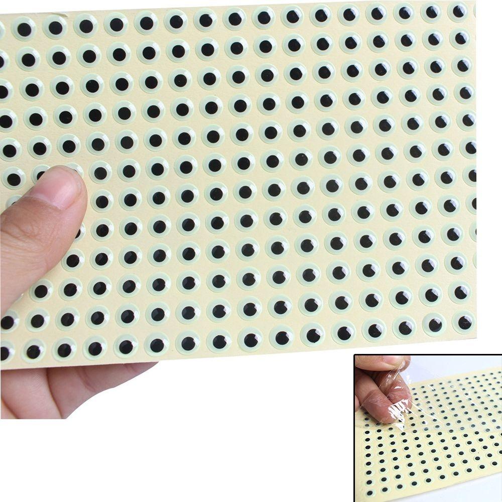 300 Grains 3mm-9mm Fish Lure Eyes 3D Fishing Bait Eyes 2025 3D Holographic Eye