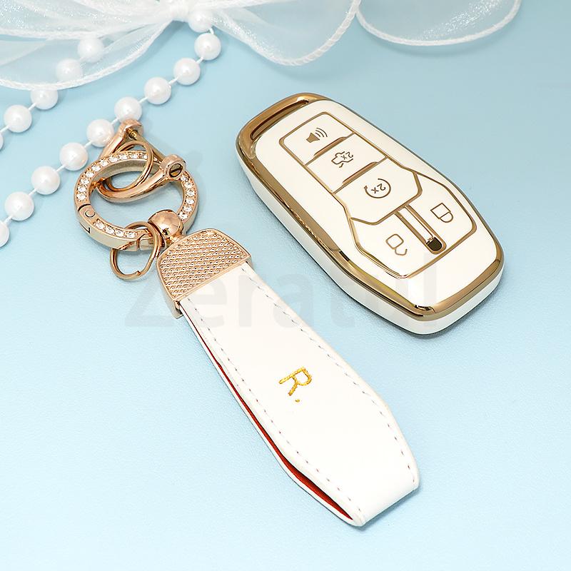 Auto Keychain Keyless Protector For Ford Mustang Edge Mondeo F150 Fusion Explorer Lincoln Mkc Mkx Mkz Car Key Fob Case Cover