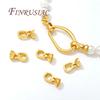 18K Gold Plated Brass Pearl Clasps Findings Connectors For Jewelry Fasteners For Bracelets Accessories Making,Clasp For Jewelry