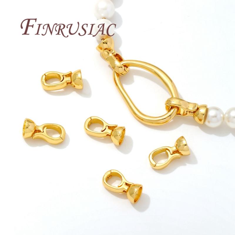 18K Gold Plated Brass Pearl Clasps Findings Connectors For Jewelry Fasteners For Bracelets Accessories Making,Clasp For Jewelry