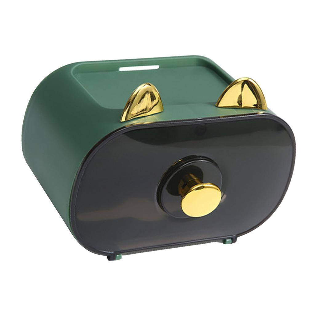 Porta Asciugamani da Parete Impermeabile Porta Rotolo Carta Igienica Dispenser Gatto della Fortuna per Cucina