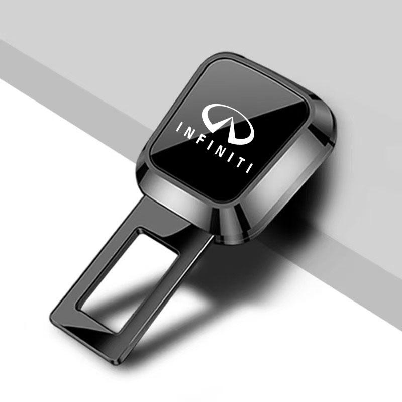 For Infiniti Q50 G37 FX30 FX35 Q60 QX50 M37 ESQ JX3 Car Safety Belt Extension Plug Buckle Seatbelt Clip Adjustable Extender  чёрный