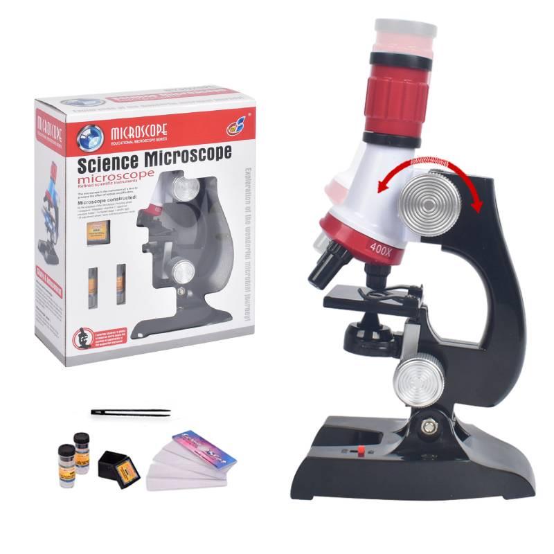 Children's Educational Microscope Toy For Science Discovery High Definition Simulated Biological Experiments Plastic Material