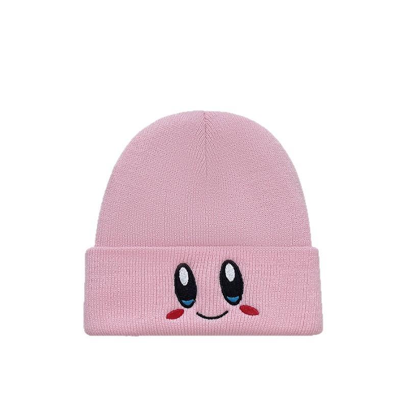 Cartoon Big-Eyed Knit Hat for Women, Winter Outdoor Cycling Cold-Proof Hat, Versatile Knit Hat for Big Heads, Maternity Hat