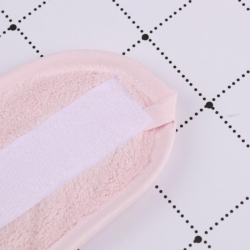 Adjustable Facial Hairband Makeup Head Band Toweling Hair Wrap Shower Cap Towel