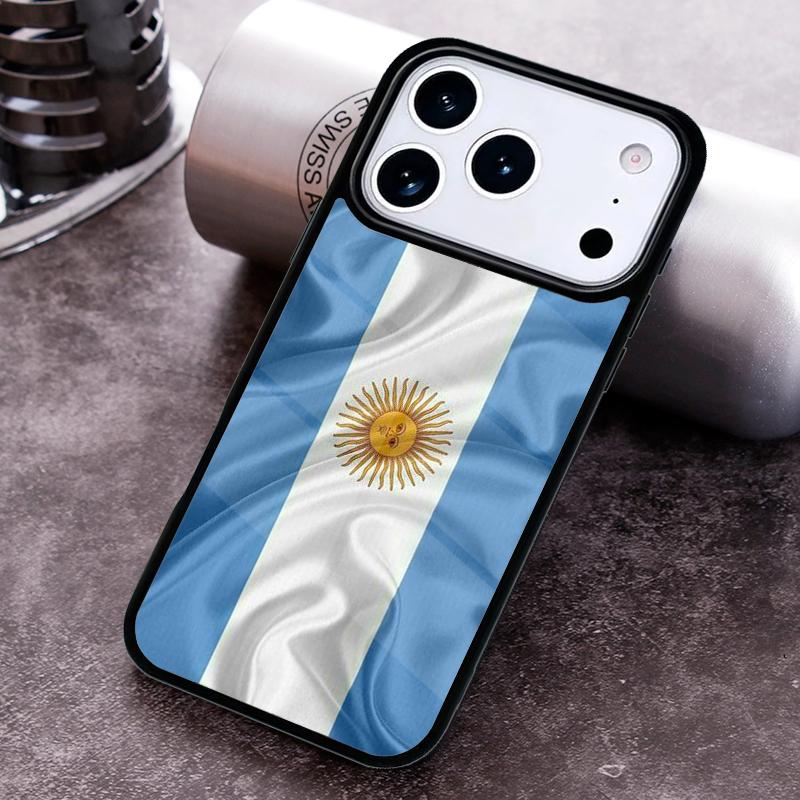 Argentina Flag Phone Case For iPhone 17 16 15 14 13 12 11 Pro Max Plus 17Air Soft Silicone Cover